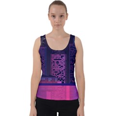 Architecture Home Skyscraper Velvet Tank Top by Nexatart