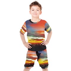 Sunset Mountain Indonesia Adventure Kid s Set by Nexatart