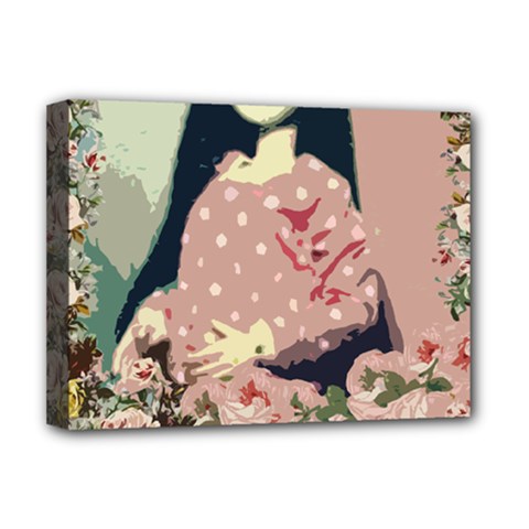 Rose Floral Doll Deluxe Canvas 16  X 12  (stretched)  by snowwhitegirl