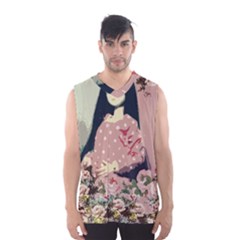 Rose Floral Doll Men s Basketball Tank Top by snowwhitegirl