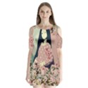 Rose Floral Doll Shoulder Cutout Velvet One Piece View1