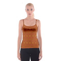 Bold  Geometric Yellow Circles Sm Spaghetti Strap Top by BrightVibesDesign