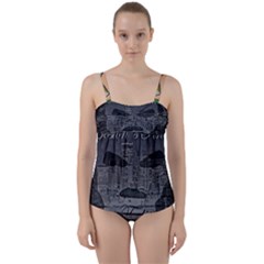 2451 Trill Cover Final Twist Front Tankini Set by RWTFSWIMWEAR