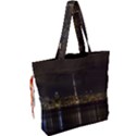 City River Water Cityscape Skyline Drawstring Tote Bag View2