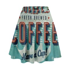 Delicious Coffee High Waist Skirt by snowwhitegirl