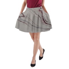 Wine 2 A-line Pocket Skirt by WILLBIRDWELL