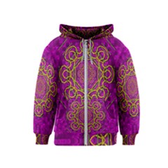 Star Of Freedom And Silent Night Kids  Zipper Hoodie by pepitasart