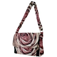 Vintage Rose Full Print Messenger Bag by vintage2030