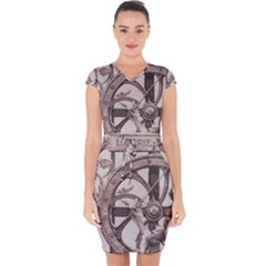 Lottery Capsleeve Drawstring Dress  by vintage2030