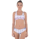 Ombre Deer Pattern Criss Cross Bikini Set View1