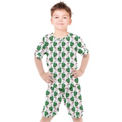 Flamingo Leaf Patttern Kid s Set by snowwhitegirl