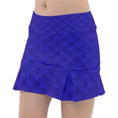 Victorian Paisley Royal Blue Pattern Tennis Skirt by snowwhitegirl