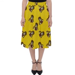 Girl With Popsicle Yello Classic Midi Skirt by snowwhitegirl