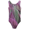 Pink Leaves Kids  Cut-Out Back One Piece Swimsuit View1