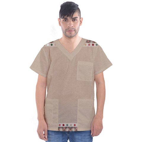 Background 1706649 1920 Men s V-neck Scrub Top by vintage2030