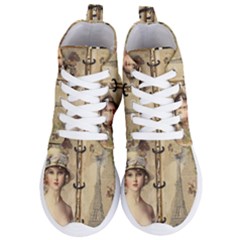 Paris 1122617 1920 Women s Lightweight High Top Sneakers by vintage2030