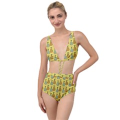 Pears Yellow Tied Up Two Piece Swimsuit by snowwhitegirl