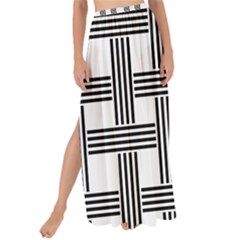 Seamless Stripe Pattern Lines Maxi Chiffon Tie-up Sarong by Simbadda