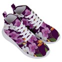 White Blossom Flower Women s Lightweight High Top Sneakers View3