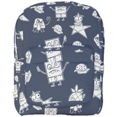 Doodle Bob Pattern Full Print Backpack by Valentinaart