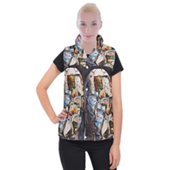 Robot Cyborg Cyberpunk Automation Women s Button Up Vest by Simbadda