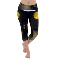 Travel Architecture Tourism Venice Lightweight Velour Capri Yoga Leggings by Celenk