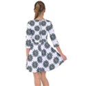 Graphic Pattern Flowers Smock Dress View2