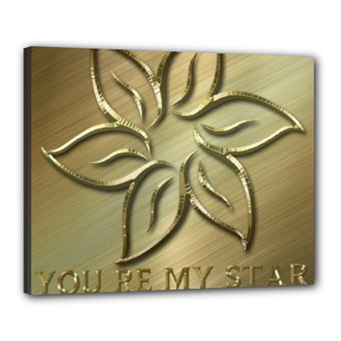 You Are My Star Canvas 20  X 16  (stretched) by NSGLOBALDESIGNS2