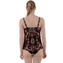 Pattern Moroccan Print Geometric Twist Front Tankini Set View2