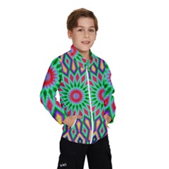 3d Abstract Art Abstract Background Windbreaker (kids) by Simbadda