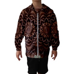 Abstract Art Texture Mandala Hooded Windbreaker (kids) by Simbadda