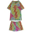 Fractal Artwork Fractal Artwork Kids  Swim Tee and Shorts Set View1