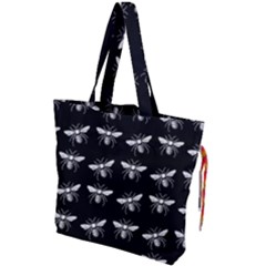 Pop Art  Bee Pattern Drawstring Tote Bag