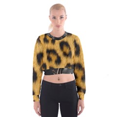 Animal Print 3 Cropped Sweatshirt by NSGLOBALDESIGNS2