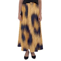 Leopard Print Flared Maxi Skirt by NSGLOBALDESIGNS2