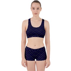 Blue Plaid  Work It Out Gym Set by dressshop