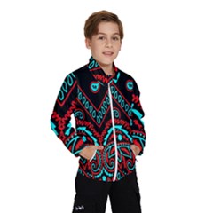 Blue And Red Bandana Windbreaker (kids) by dressshop