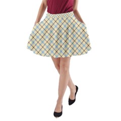 Plaid 2 A-line Pocket Skirt by dressshop