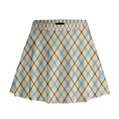 Plaid 2 Mini Flare Skirt by dressshop