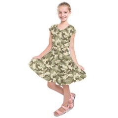 Camouflage 03 Kids  Short Sleeve Dress by quinncafe82