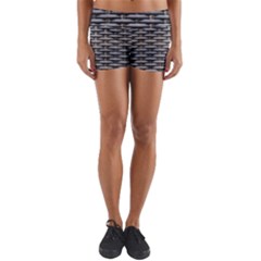 Desktop Pattern Abstract Fabric Yoga Shorts by Nexatart