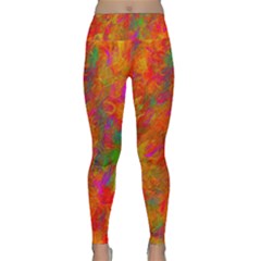 Abstract Pattern Art Canvas Lightweight Velour Classic Yoga Leggings by Nexatart