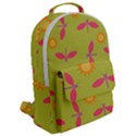 Dragonfly Sun Flower Seamlessly Flap Pocket Backpack (Large) View2