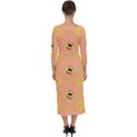 Bee A Bug Nature Quarter Sleeve Midi Bodycon Dress View2