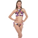 Mo Salah the egyptian king Cross Front Halter Bikini Set View1