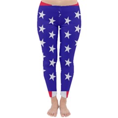 Day Independence July Background Classic Winter Leggings by Sapixe