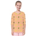 Bee A Bug Nature Wallpaper Kids  Quarter Sleeve Raglan Tee View1