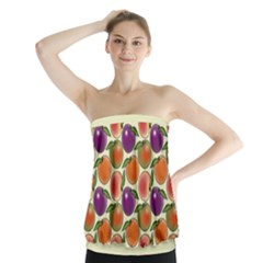 Fruit Tree Salad Pattern Strapless Top by emilyzragz