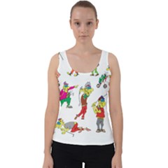 Golfers Athletes The Form Of Velvet Tank Top by Sapixe