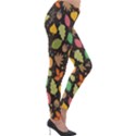 Thanksgiving pattern Lightweight Velour Leggings View4